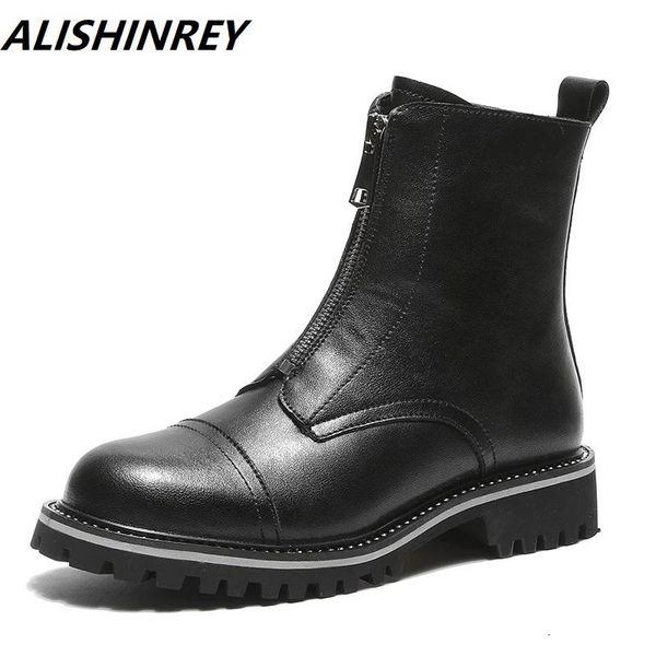 boots alishinrey short women's 2021 autumn and winter british style wild thick shoes zipper ankle women, Black
boots alishinrey short women's 2021 autumn and winter british style wild thick shoes zipper ankle women, Black