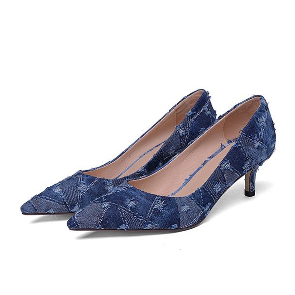 dress shoes agodor denim eourpean style big size 33-43 pointed toe women thin high heel brand design lady party wedding pumps, Black
dress shoes agodor denim eourpean style big size 33-43 pointed toe women thin high heel brand design lady party wedding pumps, Black