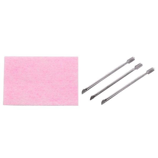 nail art kits 3 x scraper cuticle pusher manicure 13.5cm & pink 600x tools polish remover lint-wipes cleaner paper pad
nail art kits 3 x scraper cuticle pusher manicure 13.5cm & pink 600x tools polish remover lint-wipes cleaner paper pad