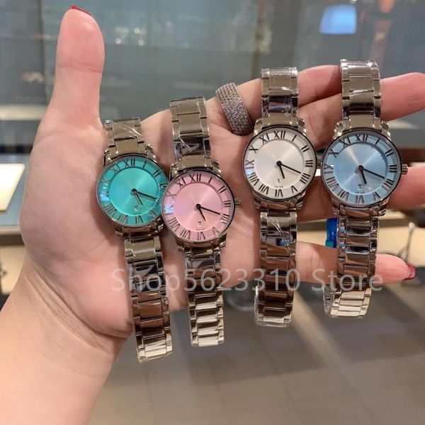wristwatches fashion frosted multicolor calendar watches cz quartz wrist watch roman number date clock colorful mother of pearl dial, Slivery;brown
wristwatches fashion frosted multicolor calendar watches cz quartz wrist watch roman number date clock colorful mother of pearl dial, Slivery;brown