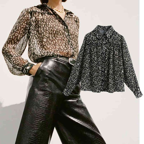 women's blouses & shirts new fashion women animal printing chiffon shirt turn-down collar long sleeve chiffon shirt casual loose t, White
women's blouses & shirts new fashion women animal printing chiffon shirt turn-down collar long sleeve chiffon shirt casual loose t, White