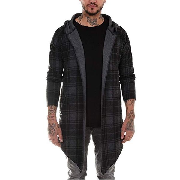 long coat men gothic trench cardigan slim cloak sweater hooded knitted plaid fashion jacket autumn steampunk men's sweaters, White;black
long coat men gothic trench cardigan slim cloak sweater hooded knitted plaid fashion jacket autumn steampunk men's sweaters, White;black