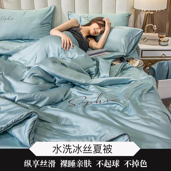 comforters & sets 4pcs set summer solid bedding comforter 100% silk bed linens air condition quilts duvet washed cotton throw blankets
comforters & sets 4pcs set summer solid bedding comforter 100% silk bed linens air condition quilts duvet washed cotton throw blankets