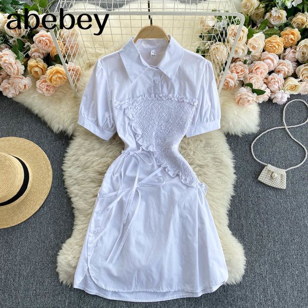 design drawstring ruched satin dress women korean turn down collar puff sleeve party summer streetwear mini shirt 210512, Black;gray
design drawstring ruched satin dress women korean turn down collar puff sleeve party summer streetwear mini shirt 210512, Black;gray