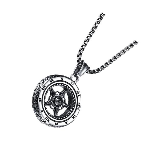 pendant necklaces men necklace creative wheel titanium steel jewelry accessory, Silver
pendant necklaces men necklace creative wheel titanium steel jewelry accessory, Silver