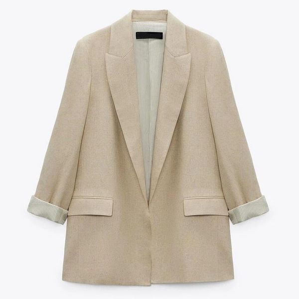 women's suits & blazers 2021 spring autumn women fashion vintage linen blazer coat casual solid suit outwear elegant office lady three, White;black
women's suits & blazers 2021 spring autumn women fashion vintage linen blazer coat casual solid suit outwear elegant office lady three, White;black