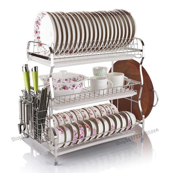 kitchen storage & organization 304 stainless steel dish rack drain tableware box
kitchen storage & organization 304 stainless steel dish rack drain tableware box