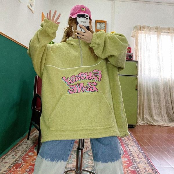 women's hoodies & sweatshirts street hip hop cute retro graffiti print color matching high neck loose oversize fleece woman, Black
women's hoodies & sweatshirts street hip hop cute retro graffiti print color matching high neck loose oversize fleece woman, Black