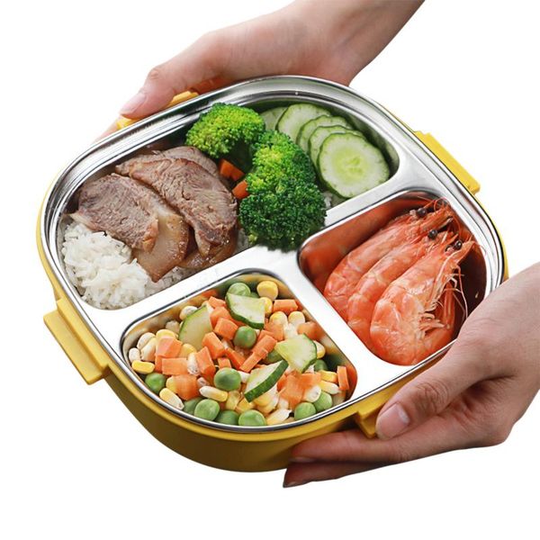 dinnerware sets stainless steel bento box adults and children portable leakproof lunch container with 3 compartments
dinnerware sets stainless steel bento box adults and children portable leakproof lunch container with 3 compartments