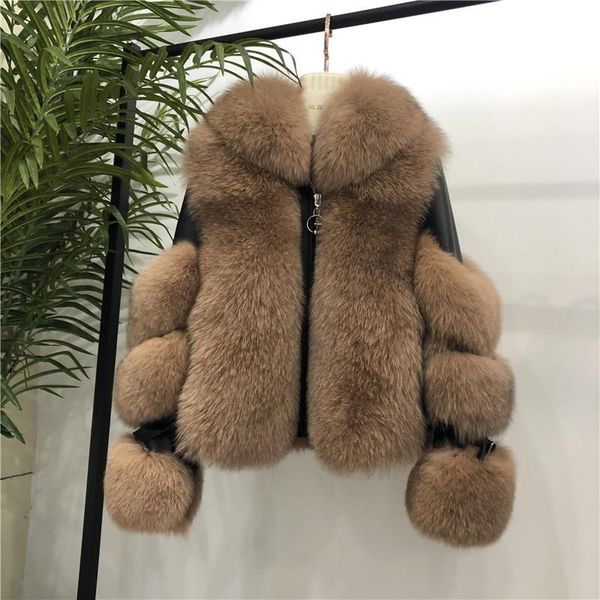 women's fur & faux fursarcar 2021 fashion winter woman short coat with sheepskin leather jackets thick warm natural overcoa, Black
women's fur & faux fursarcar 2021 fashion winter woman short coat with sheepskin leather jackets thick warm natural overcoa, Black