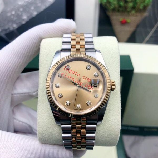 watches watch 116233 36mm mechanical automatic diamond gold dial jubilee bracelet original box paper luxury mens wristwatches, Slivery;brown
watches watch 116233 36mm mechanical automatic diamond gold dial jubilee bracelet original box paper luxury mens wristwatches, Slivery;brown