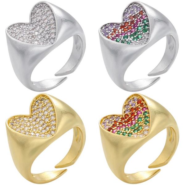 cluster rings zhukou gold silver color chunky trendy heart for women plated thick open female wedding jewelry vj103, Golden;silver
cluster rings zhukou gold silver color chunky trendy heart for women plated thick open female wedding jewelry vj103, Golden;silver