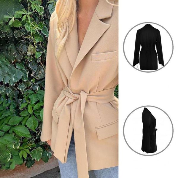 women's suits & blazers temperament jacket irregular cuffs turndown collar blazer for office, White;black
women's suits & blazers temperament jacket irregular cuffs turndown collar blazer for office, White;black