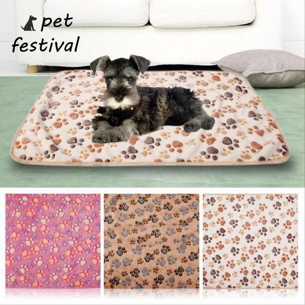 pet festival cute dog bed mats coral fleece foot print warm blanket sleeping beds cover mat for small medium dogs cats kennels & pens 
pet festival cute dog bed mats coral fleece foot print warm blanket sleeping beds cover mat for small medium dogs cats kennels & pens