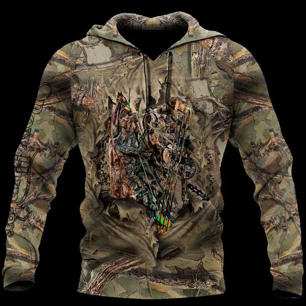 men's hoodies & sweatshirts camouflage 3d hoodie women's outdoor deer pattern camping hunting hooded jacket zipper 22, Black 
men's hoodies & sweatshirts camouflage 3d hoodie women's outdoor deer pattern camping hunting hooded jacket zipper 22, Black