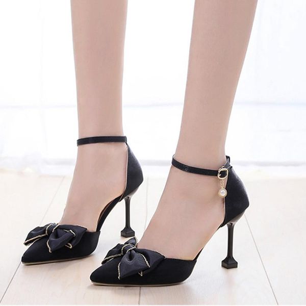 sandals women silk high heels pointed toe dress shoes woman two piece pumps elegant bowtie knot wedding party, Black
sandals women silk high heels pointed toe dress shoes woman two piece pumps elegant bowtie knot wedding party, Black