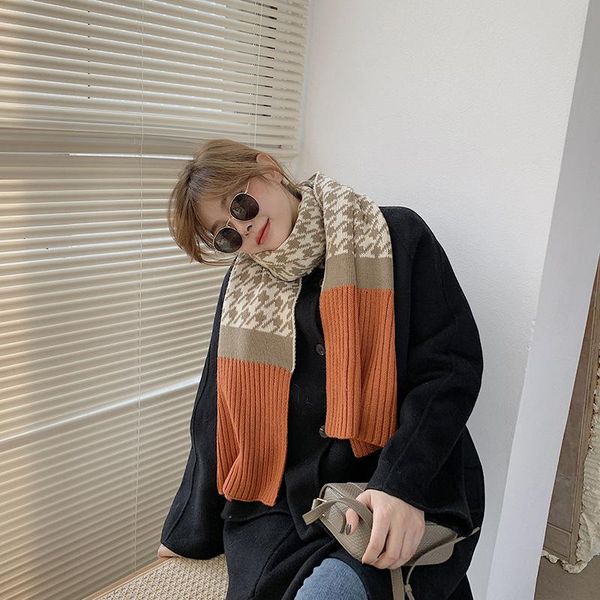 scarves korean version of the houndstooth cashmere scarf female autumn and winter fashion all-match warm wool shawl color matching, Blue;gray
scarves korean version of the houndstooth cashmere scarf female autumn and winter fashion all-match warm wool shawl color matching, Blue;gray