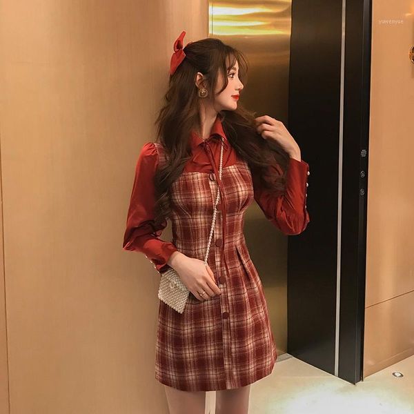 casual dresses fashion brand women's clothing patchwork plaid turn-down collar button a-line vintage style dress, Black;gray
casual dresses fashion brand women's clothing patchwork plaid turn-down collar button a-line vintage style dress, Black;gray