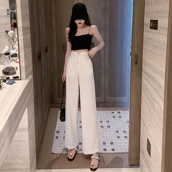 summer autumn wide legs casual womens capri zipper oversized trousers loose thin for, Black;white
summer autumn wide legs casual womens capri zipper oversized trousers loose thin for, Black;white