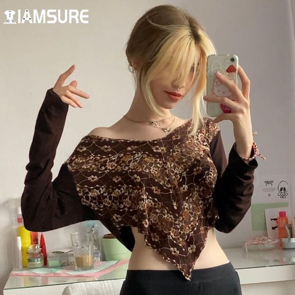 women's t-shirt iamsure floral printed patchwork lace t shirt women 2021 vintage v-neck long sleeve tees casual see through slash neck, White
women's t-shirt iamsure floral printed patchwork lace t shirt women 2021 vintage v-neck long sleeve tees casual see through slash neck, White