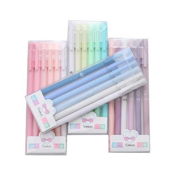 gel pens 6pc cute morandi cartoon creative black signature water pen accessories office school supplies korea stationery 
gel pens 6pc cute morandi cartoon creative black signature water pen accessories office school supplies korea stationery