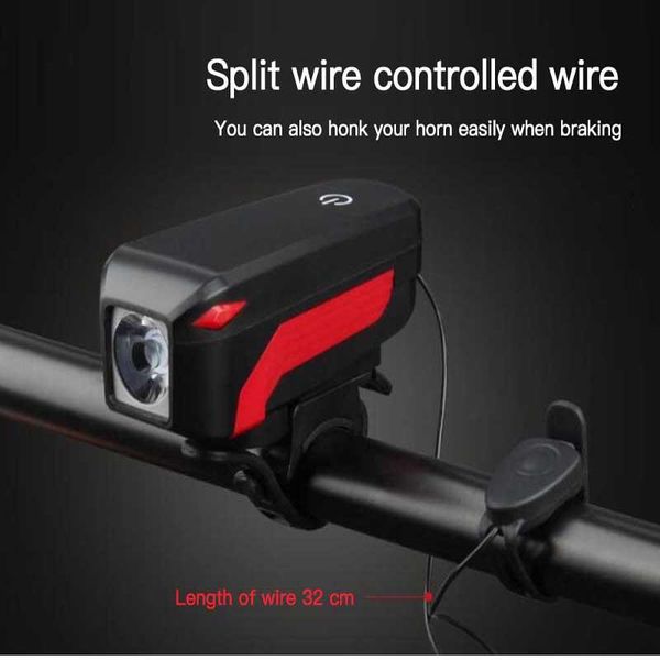 bicycle headlight large-capacity battery 14db 5 different sounds mountain bike front light waterproof touch horn headlights lights
bicycle headlight large-capacity battery 14db 5 different sounds mountain bike front light waterproof touch horn headlights lights