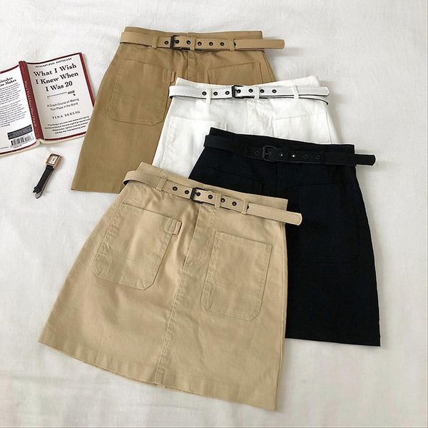 skirts women preppy style sashes skirt summer fashion solid pockets females mini korean chic ladies high waist a-line, Black
skirts women preppy style sashes skirt summer fashion solid pockets females mini korean chic ladies high waist a-line, Black