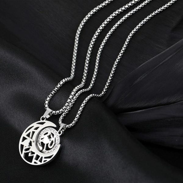 chains 1 pc titanium steel couple necklace sun and moon stitchable hip-hop for women men accessories jewelry anniversary gifts, Silver
chains 1 pc titanium steel couple necklace sun and moon stitchable hip-hop for women men accessories jewelry anniversary gifts, Silver