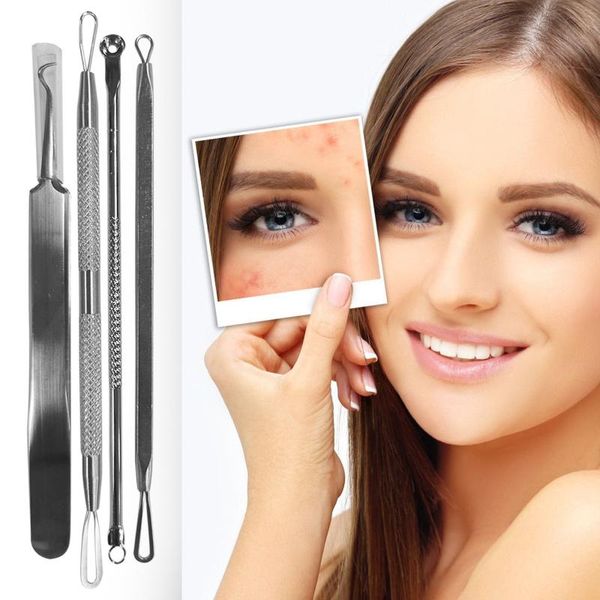 eyebrow tools & stencils 4pcs stainless facial acne pimple remover needles blemish extractor tool comedone face skin care cleaner removal
eyebrow tools & stencils 4pcs stainless facial acne pimple remover needles blemish extractor tool comedone face skin care cleaner removal