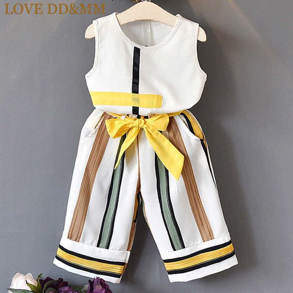 love dd&mm girls sets summer children's wear girls fashion t-shirt vest t-shirt + wide leg pants set 210715, White
love dd&mm girls sets summer children's wear girls fashion t-shirt vest t-shirt + wide leg pants set 210715, White