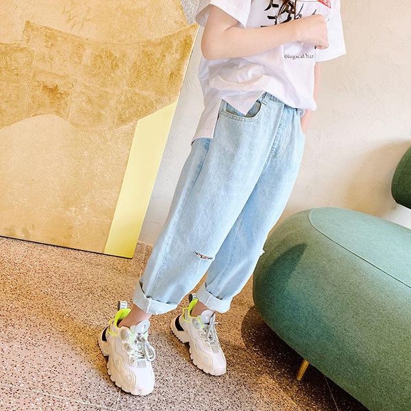 jeans 2021 autumn winter girls for kids broken hole trousers children fashion casual denim pants clothing w514, Blue
jeans 2021 autumn winter girls for kids broken hole trousers children fashion casual denim pants clothing w514, Blue