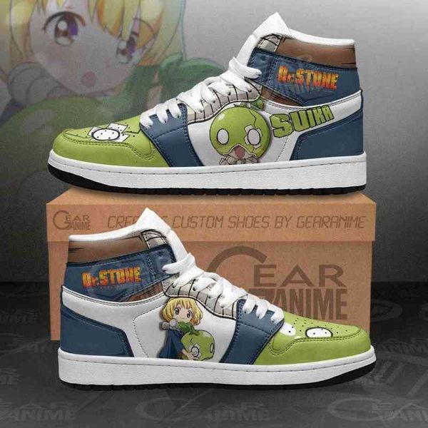 suika sneakers . stone custom anime sho, Black