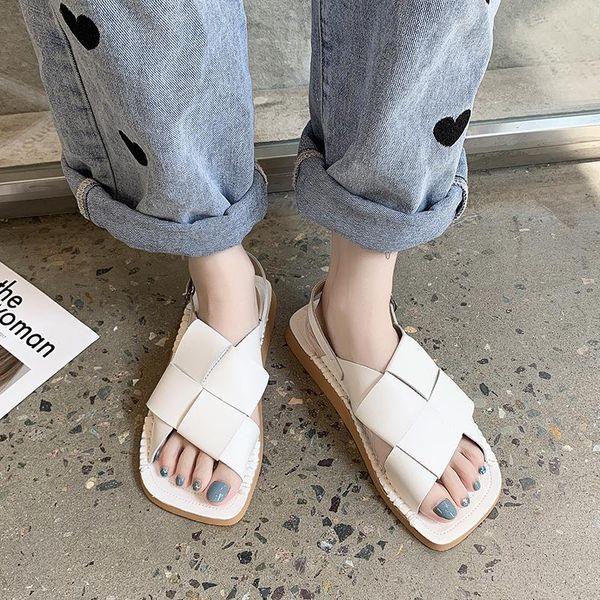 sandals 2021 all-match flat summer shoes woman soft breathable suit female beige cross without low girls black retro comfort
sandals 2021 all-match flat summer shoes woman soft breathable suit female beige cross without low girls black retro comfort