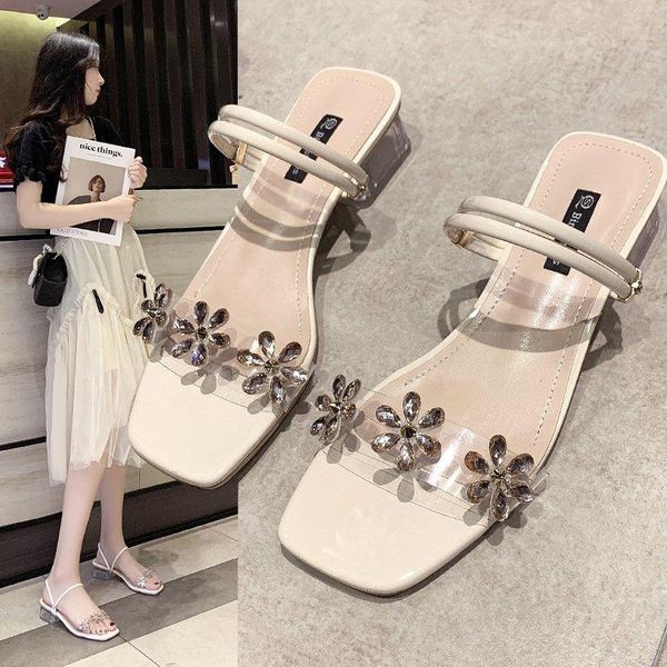 women's sandals 2021 summer wimen's soft slippers woman leisure fashion high heels cute crystal flower shoes, Black
women's sandals 2021 summer wimen's soft slippers woman leisure fashion high heels cute crystal flower shoes, Black