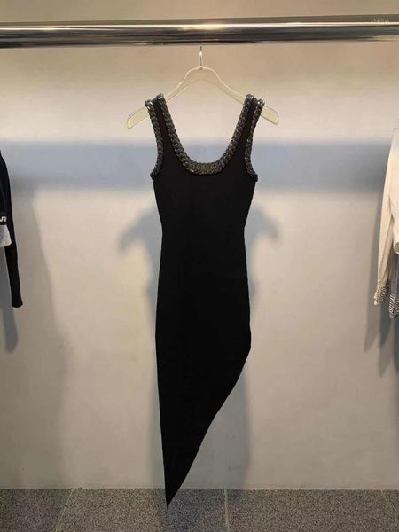 two piece dress peony dawangjia 2021 spring and summer irregular elastic chain cotton knitted v-neck sleeveless a-line for women, White
two piece dress peony dawangjia 2021 spring and summer irregular elastic chain cotton knitted v-neck sleeveless a-line for women, White