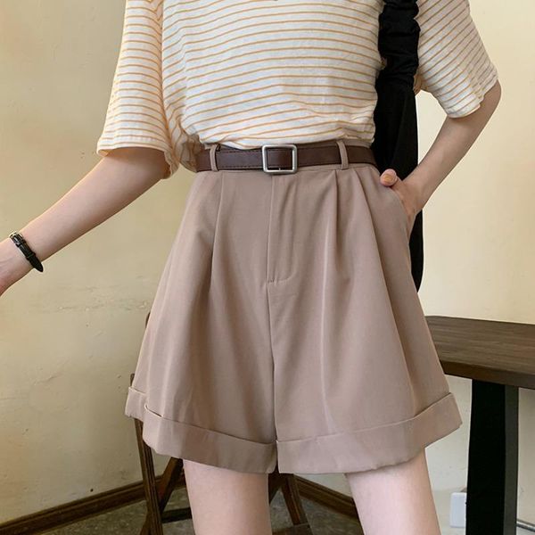 women's shorts summer 2021 fashion high waist crimping suit female loose plus size 5xl casual wide legs a-line, White;black
women's shorts summer 2021 fashion high waist crimping suit female loose plus size 5xl casual wide legs a-line, White;black