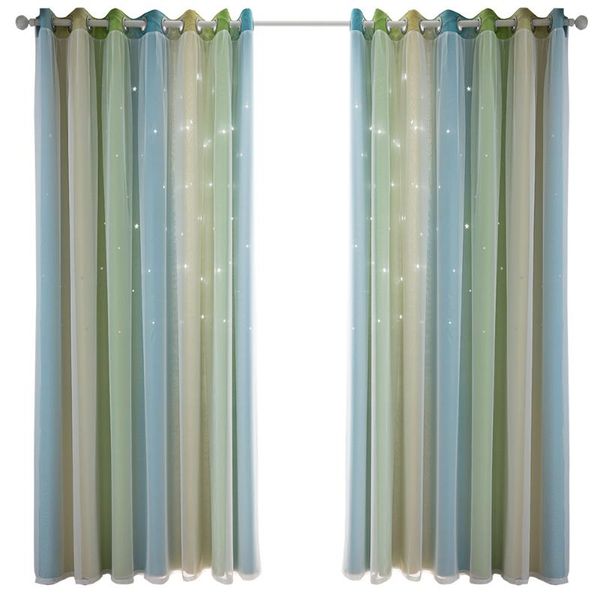 gradient grommet living room window romantic star curtains out polyester home blackout extra long double layer curtain & drapes
gradient grommet living room window romantic star curtains out polyester home blackout extra long double layer curtain & drapes