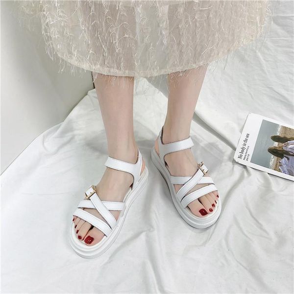 sandals flat platform women open toe summer concise thick sole black white zapatillas mujer 2021
sandals flat platform women open toe summer concise thick sole black white zapatillas mujer 2021