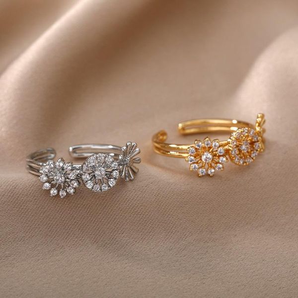 wedding rings korean style daisy for women girls zircon crystal flower ring adjustable open cuff engagement vintage jewelry, Slivery;golden
wedding rings korean style daisy for women girls zircon crystal flower ring adjustable open cuff engagement vintage jewelry, Slivery;golden