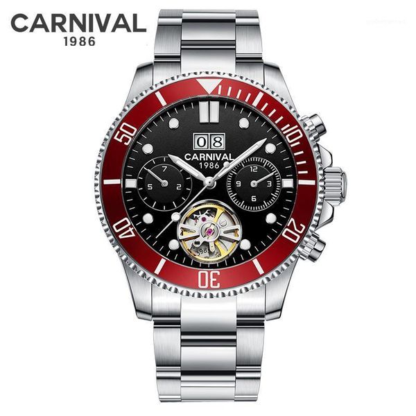 tourbillon mechanical watch men style black red dial 316 steel band luminous waterproof business automatic watches wristwatches, Slivery;brown
tourbillon mechanical watch men style black red dial 316 steel band luminous waterproof business automatic watches wristwatches, Slivery;brown