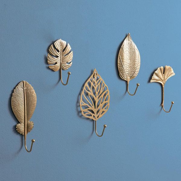art leaf shape hook creatives golden coat storage rack wall decorative for home living room lad3 hooks & rails
art leaf shape hook creatives golden coat storage rack wall decorative for home living room lad3 hooks & rails