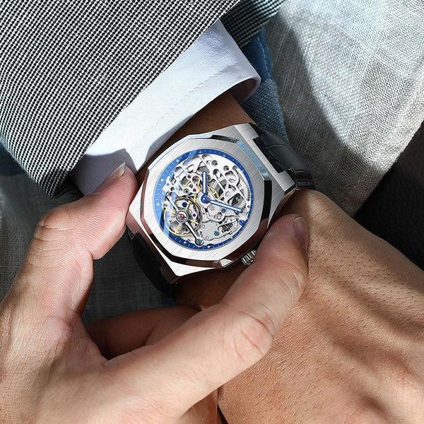 wristwatches men's watch fashion luxury automatic mechanical hollow tourbillon leisure waterproof stainless steel business, Slivery;brown
wristwatches men's watch fashion luxury automatic mechanical hollow tourbillon leisure waterproof stainless steel business, Slivery;brown