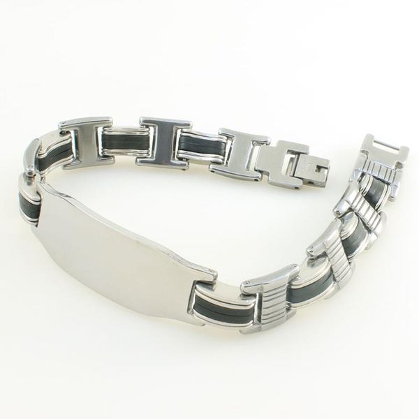 link, chain stainless steel jewelry bracelet gift especially good quality fashion bryz103, Black
link, chain stainless steel jewelry bracelet gift especially good quality fashion bryz103, Black