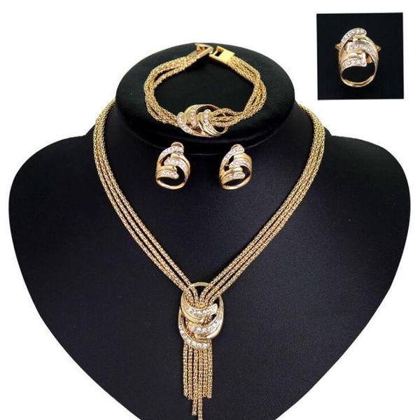 earrings & necklace 4pcs jewelry set for women african beads wedding twist choker bridal dubai gold color jewellery sets, Silver
earrings & necklace 4pcs jewelry set for women african beads wedding twist choker bridal dubai gold color jewellery sets, Silver