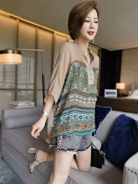 sleepwear size large chiffon female blouse summer short sleeves fashion shirt looses ethnic temperament boho impression k592 nz8z, Black;red
sleepwear size large chiffon female blouse summer short sleeves fashion shirt looses ethnic temperament boho impression k592 nz8z, Black;red