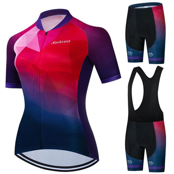 racing sets 2021 women cycling jersey set summer lady clothing breathable bicycle bib shorts bike clothes mtb pants suit sport wear, Black;blue
racing sets 2021 women cycling jersey set summer lady clothing breathable bicycle bib shorts bike clothes mtb pants suit sport wear, Black;blue
