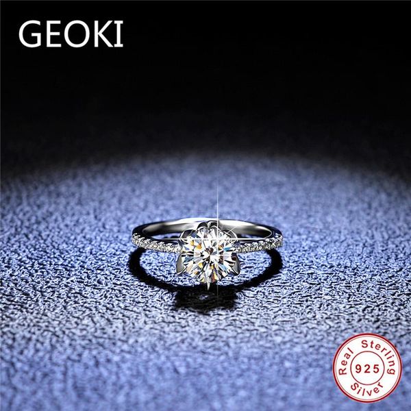 geoki 925 sterling silver 1 ct diamond wedding ring perfect cut d color vvs1 moissanite passed test stone rings jewelry cluster, Golden;silver
geoki 925 sterling silver 1 ct diamond wedding ring perfect cut d color vvs1 moissanite passed test stone rings jewelry cluster, Golden;silver