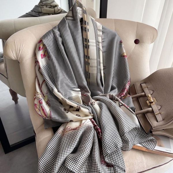 scarves 2021 floral print simulation silk scarf women thin air conditioning shawl beach towel seaside wholesale, Blue;gray
scarves 2021 floral print simulation silk scarf women thin air conditioning shawl beach towel seaside wholesale, Blue;gray