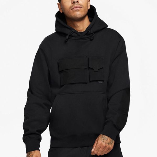 high street multi-pocket hooded sweatshirt men women simple black hoodies spring autumn warm long sleeve hip hop fashion casual sport sweate 
high street multi-pocket hooded sweatshirt men women simple black hoodies spring autumn warm long sleeve hip hop fashion casual sport sweate
