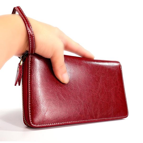wallets genuine leather womens wallet long portefeuille femme solid ladies purses phone pocket female clutch, Red;black
wallets genuine leather womens wallet long portefeuille femme solid ladies purses phone pocket female clutch, Red;black